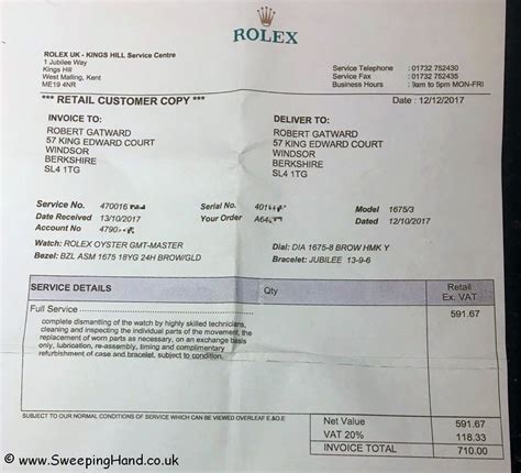 rolex watch receipt|Rolex receipt pdf.